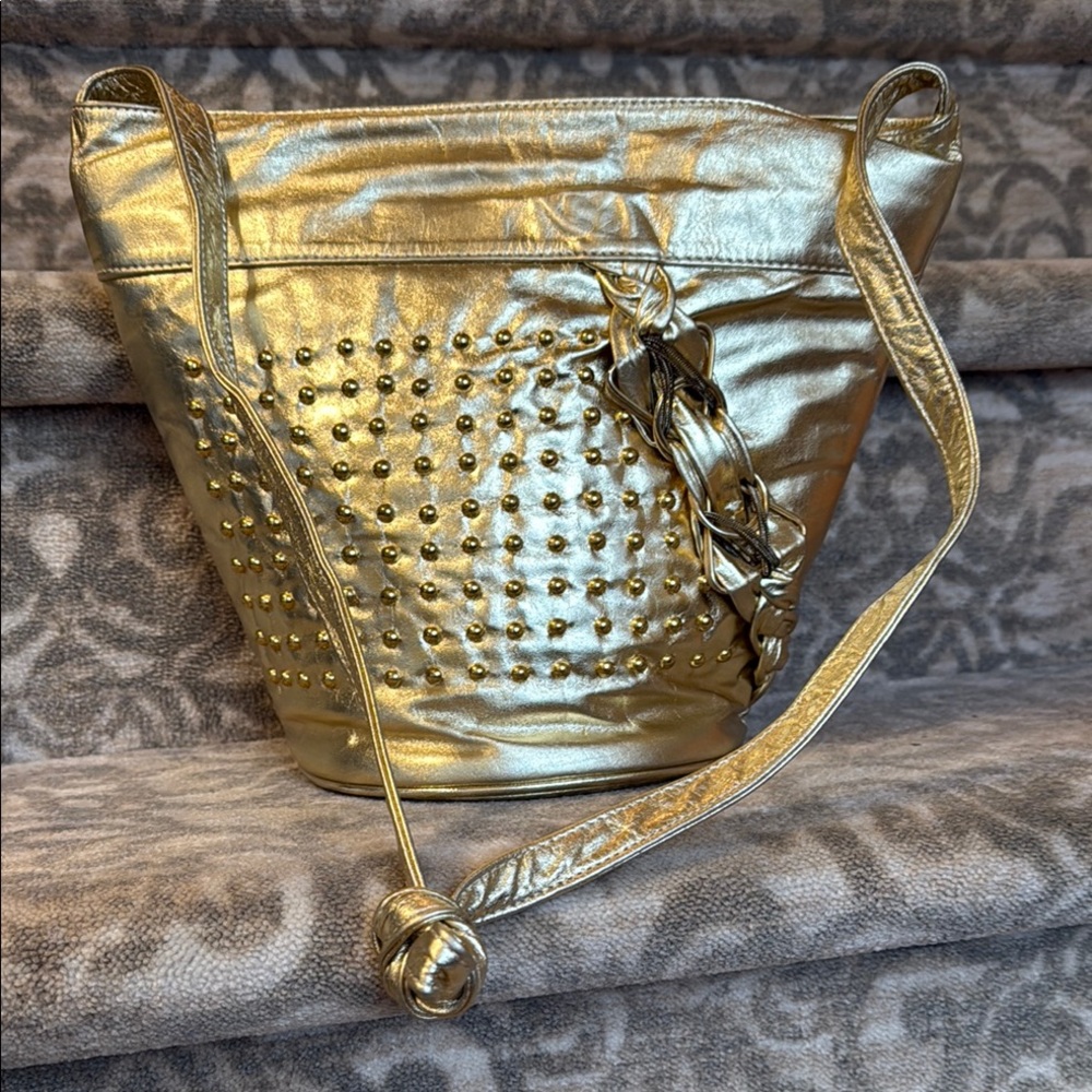 Gold Studded Women's Bag